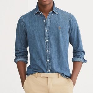 Polo Ralph Lauren Classic Fit Denim Shirt Size M